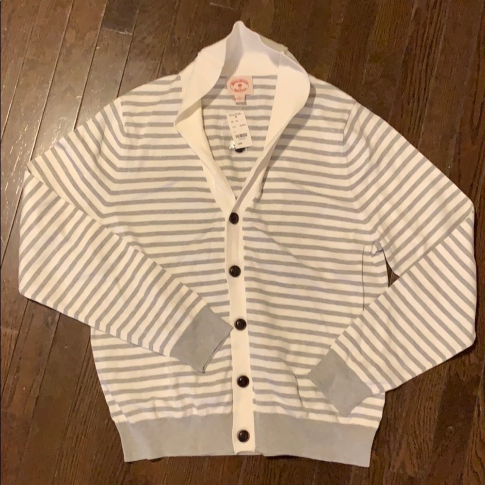 Grey and Offwhite Cardigan NWT